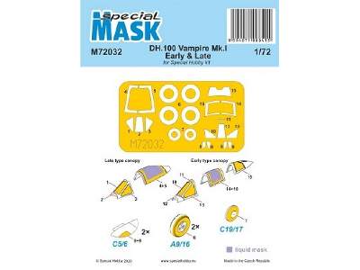 Dh.100 Vampire Mk.I Early & Late (For Special Hobby Kit) - image 1