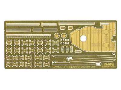 Toku-53 Ex-102 Wood Deck Seal For Ijn Battleship Kirishima (W/Ship Name Plate) - image 3