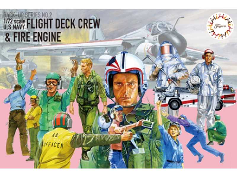 Fdc-2 U.S. Navy Flight Deck Crew & Fire Engine - image 1