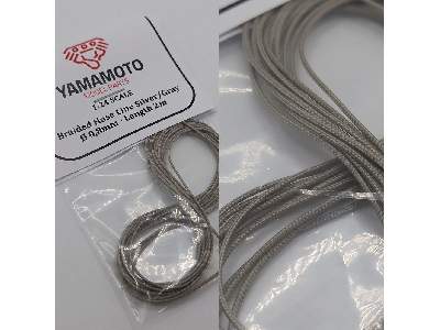 Braided Hose Line Silver/Gray 0,8mm 2m - image 1