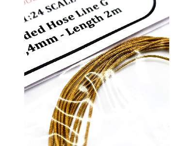 Braided Hose Line Gold 0,4mm 2m - image 2