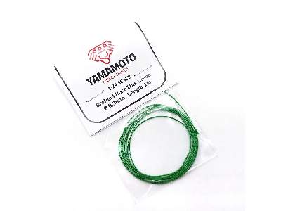 Braided Hose Line Green 0,3mm 1m - image 1