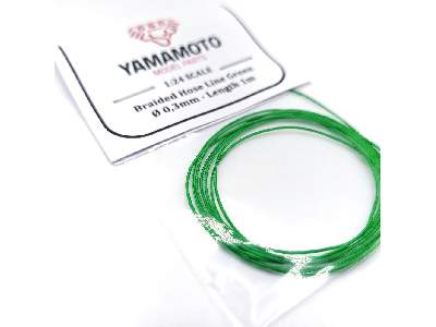 Braided Hose Line Green 0,3mm 1m - image 2