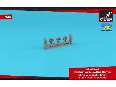 H.S. Harrier Gr.7/Gr.9/Av-8b Wheels W/ Weighted Tyres - image 1