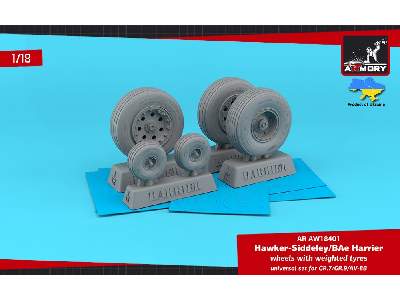 H.S. Harrier Gr.7/Gr.9/Av-8b Wheels W/ Weighted Tyres - image 1