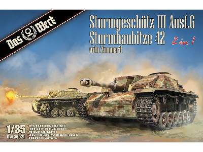 Sturmgeschütz Iii Ausf.G/Sturmhaubitze 42 With Zimmerit (2 In 1) - image 1