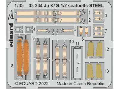 Ju 87G-1/2 seatbelts STEEL 1/35 - BORDER MODEL - image 1