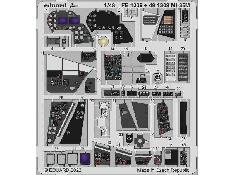 Mi-35M interior 1/48 - ZVEZDA - image 1