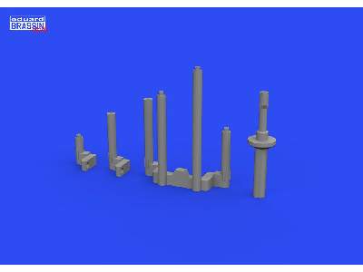 P-38J gun barrels PRINT 1/48 - TAMIYA - image 1