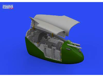 P-38J nose gun bay PRINT 1/48 - TAMIYA - image 1