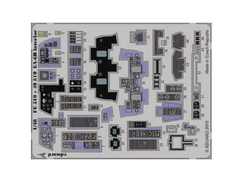 EA-6B interior S. A. 1/48 - Kinetic - - image 1