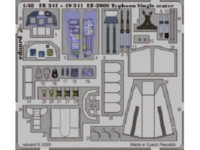 EF-2000 Typhoon Single Seater 1/48 - Italeri - - image 1