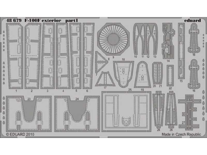 F-100F exterior 1/48 - Trumpeter - image 1