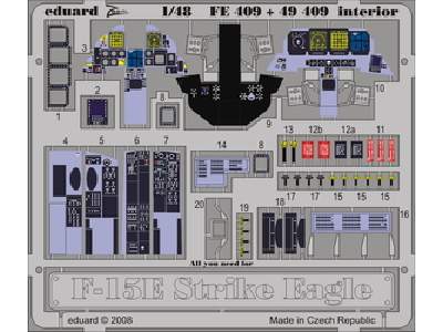 F-15 interior S. A. 1/48 - Academy Minicraft - - image 1