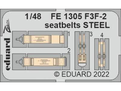 F3F-2 seatbelts STEEL 1/48 - ACADEMY - image 1