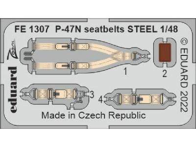 P-47N seatbelts STEEL 1/48 - ACADEMY - image 1