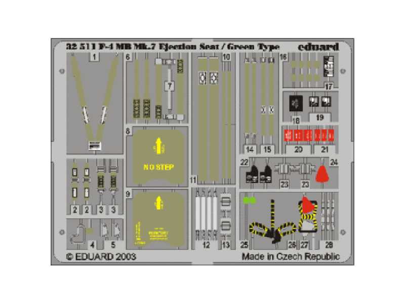 F-4 ejection seat green 1/32 - Tamiya - image 1