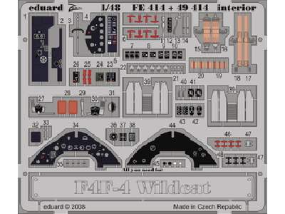 F4F-4 interior S. A. 1/48 - Hobby Boss - - image 1