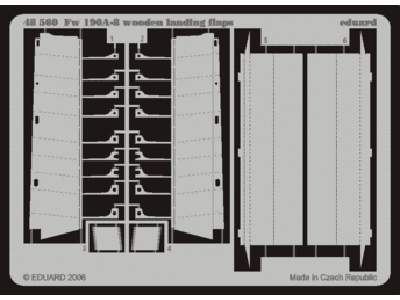 Fw 190A/ F wooden landing flaps 1/48 - Eduard - image 1