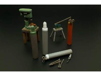 Bench Drill-lever Shears-oxy Acetylene Bottles - image 1