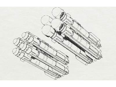 Agm-114 Hellfire 8 Pcs 2 Racks - image 3