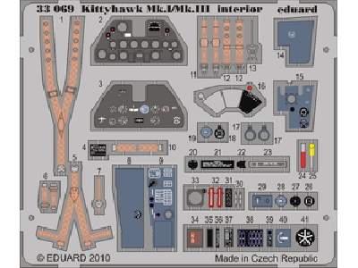 Kittyhawk Mk. I/Mk. III interior S. A. 1/32 - Hasegawa - image 1