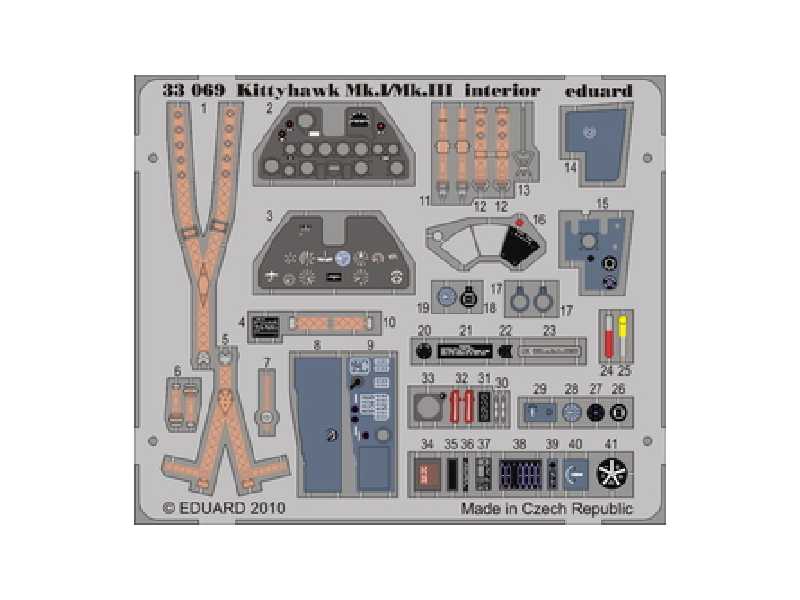 Kittyhawk Mk. I/Mk. III interior S. A. 1/32 - Hasegawa - image 1