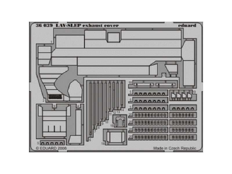 LAV-SLEP exhaust cover 1/35 - Trumpeter - image 1