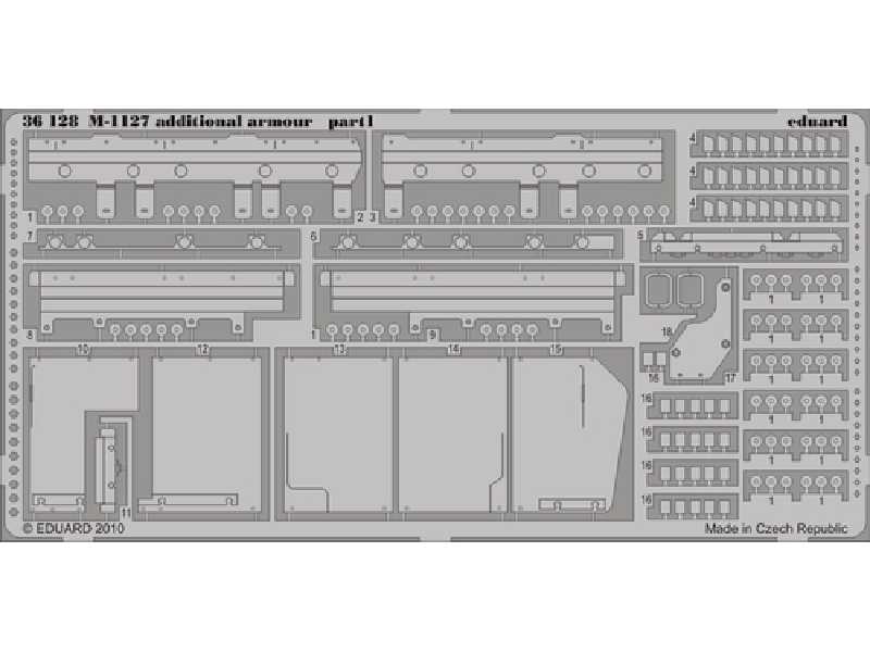 M-1127 additional armour 1/35 - Trumpeter - image 1
