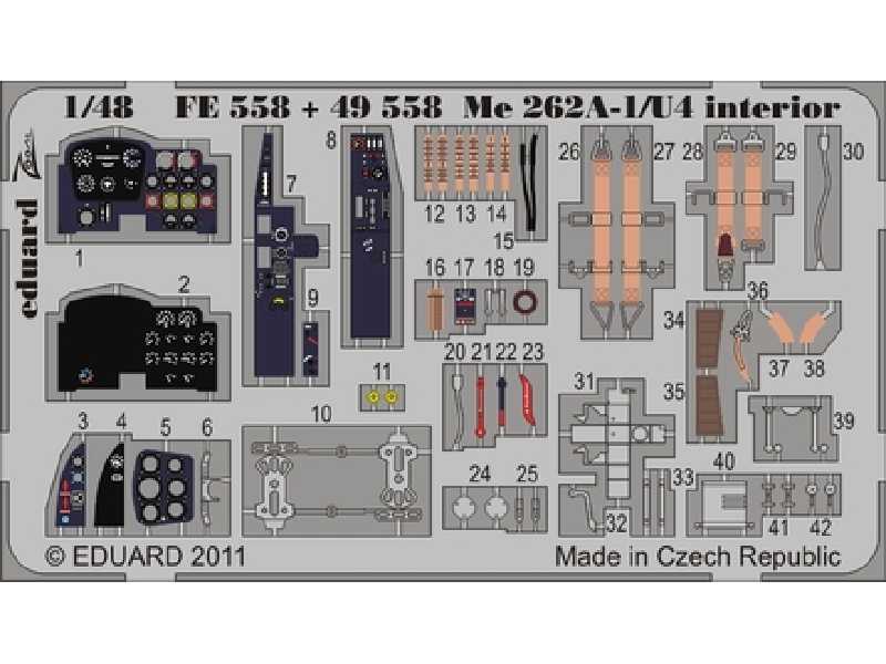 Me 262A-1/ U4 interior S. A. 1/48 - Hobby Boss - - image 1