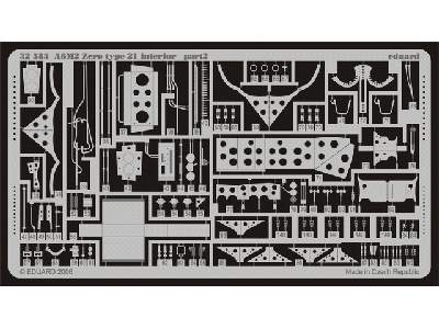 A6M2 Zero type 21 interior 1/32 - Tamiya - image 3