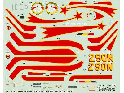 Belgian F-16am 75 Years 2nd Squadron Comet - image 2