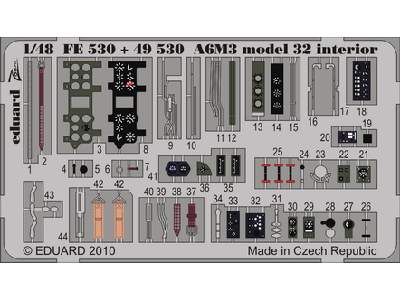 A6M3 model 32 interior S. A. 1/48 - Tamiya - - image 1