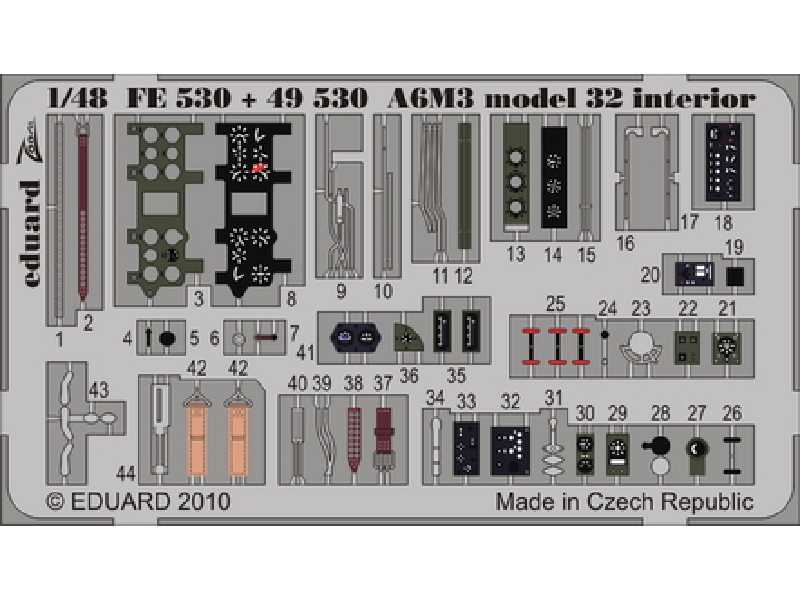 A6M3 model 32 interior S. A. 1/48 - Tamiya - - image 1