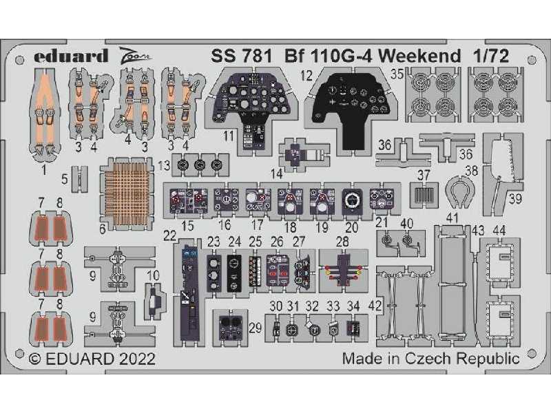Bf 110G-4 Weekend 1/72 - EDUARD - image 1