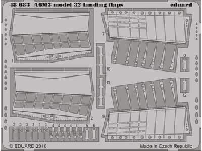 A6M3 model 32 landing flaps 1/48 - Tamiya - image 1