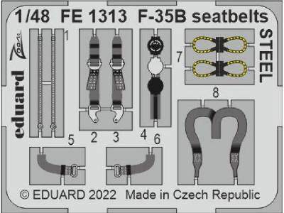 F-35B seatbelts STEEL 1/48 - ITALERI - image 1