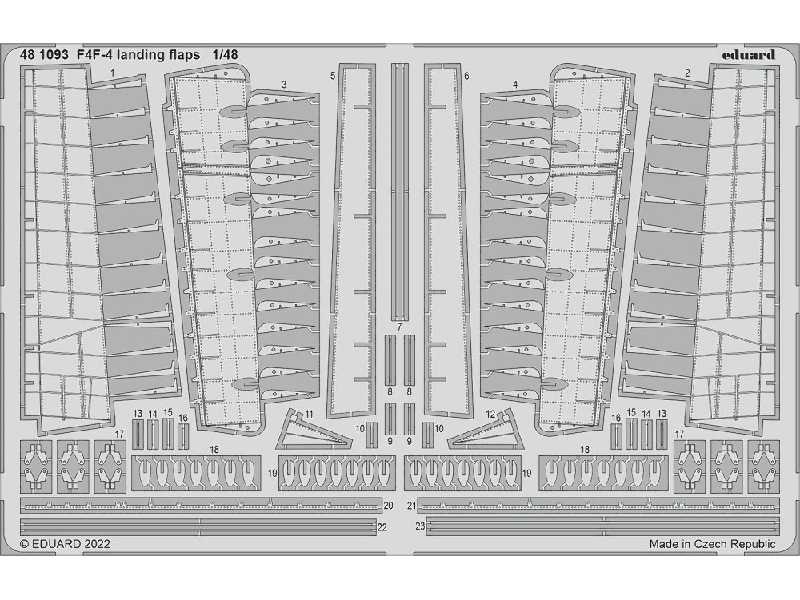 F4F-4 landing flaps 1/48 - EDUARD - image 1