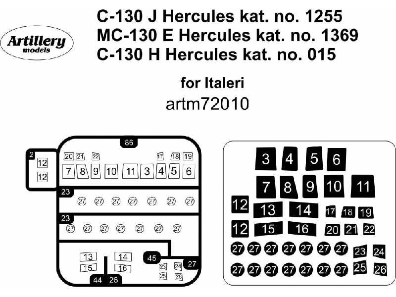 C-130 J+h, Mc-130 E Hercules (For Italeri) - image 1