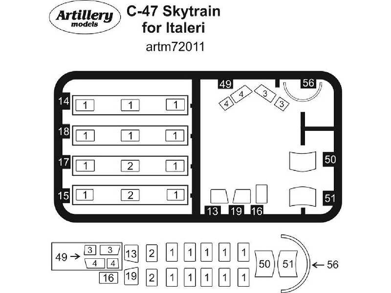 C-47 Skytrain For (Italeri) - image 1
