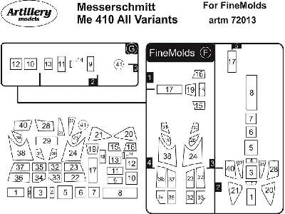 Me 410 All Variants (For Fine Molds) - image 1