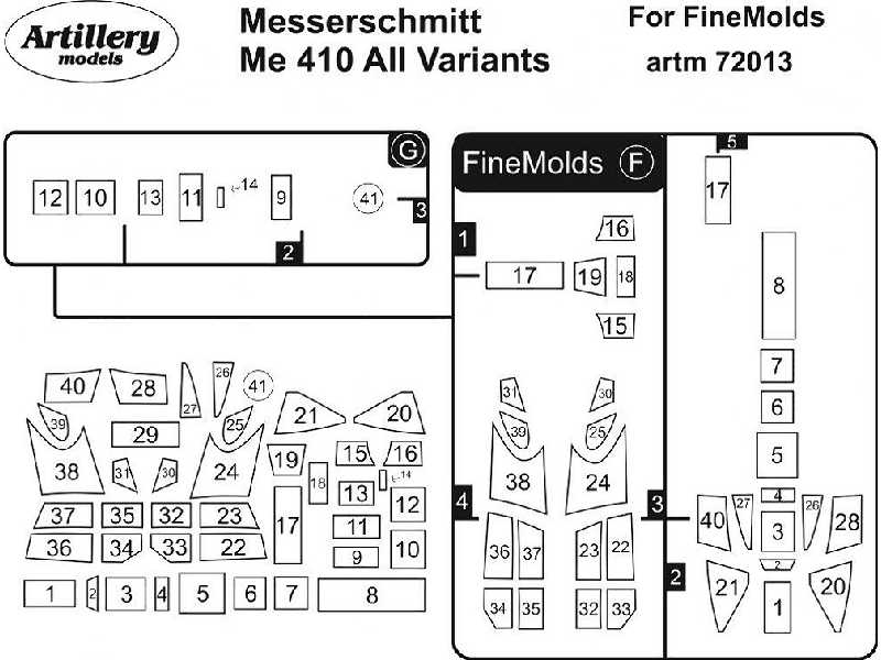 Me 410 All Variants (For Fine Molds) - image 1