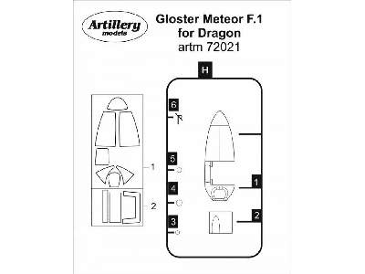 Gloster Meteor F.1 For Dragon - image 1