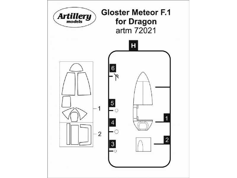 Gloster Meteor F.1 For Dragon - image 1