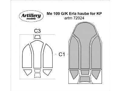 Me 109 G/K Erla Haube For Kp - image 1