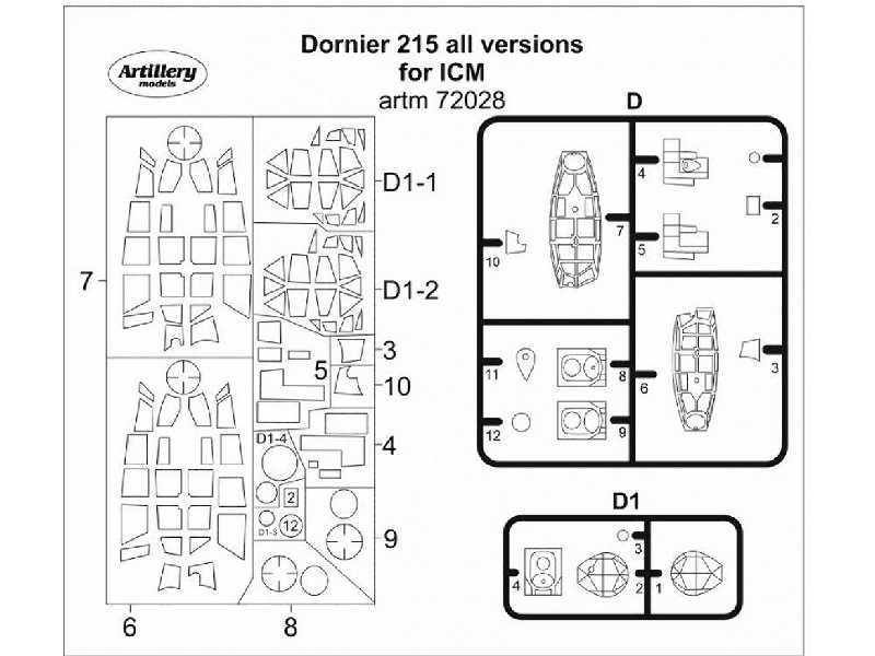 Dornier 215 All Version For Icm - image 1