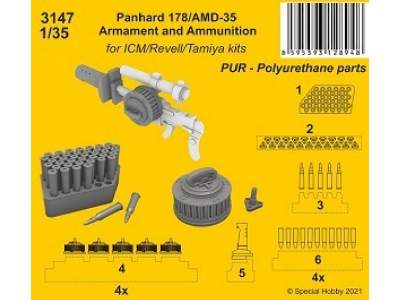 Panhard 178/Amd-35 Armament And Ammunition (For Icm / Revell / Tamiya Kits) - image 1
