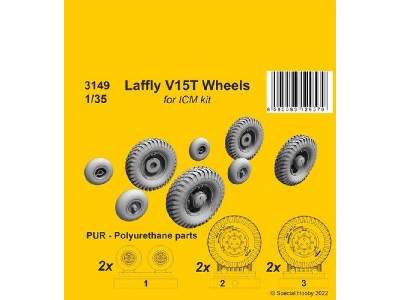 Laffly V15t Wheels (For Icm Kit) - image 1