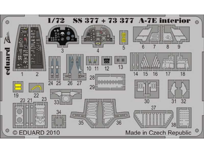 A-7E interior S. A. 1/72 - Hobby Boss - image 1