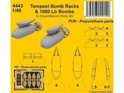 Tempest Bomb Racks & 1000 Lb Bombs (For Eduard/Special Hobby Kits) - image 1